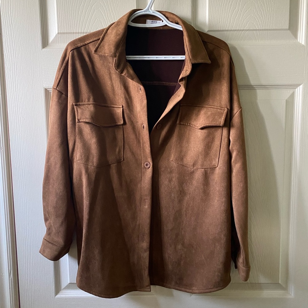 Faux Suede Shacket